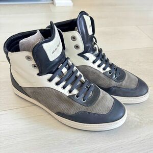 Salvatore Ferragamo Suede Leather High-Top Sneakers Men’s Size 8EE Made in Italy